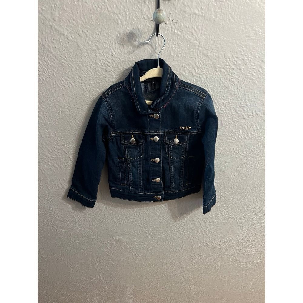 Girl blue jean jacket size 4T DKNY